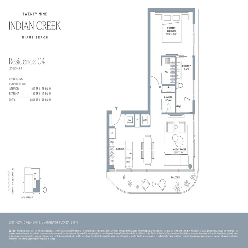 Twenty Nine Indian Creek floor plan 2