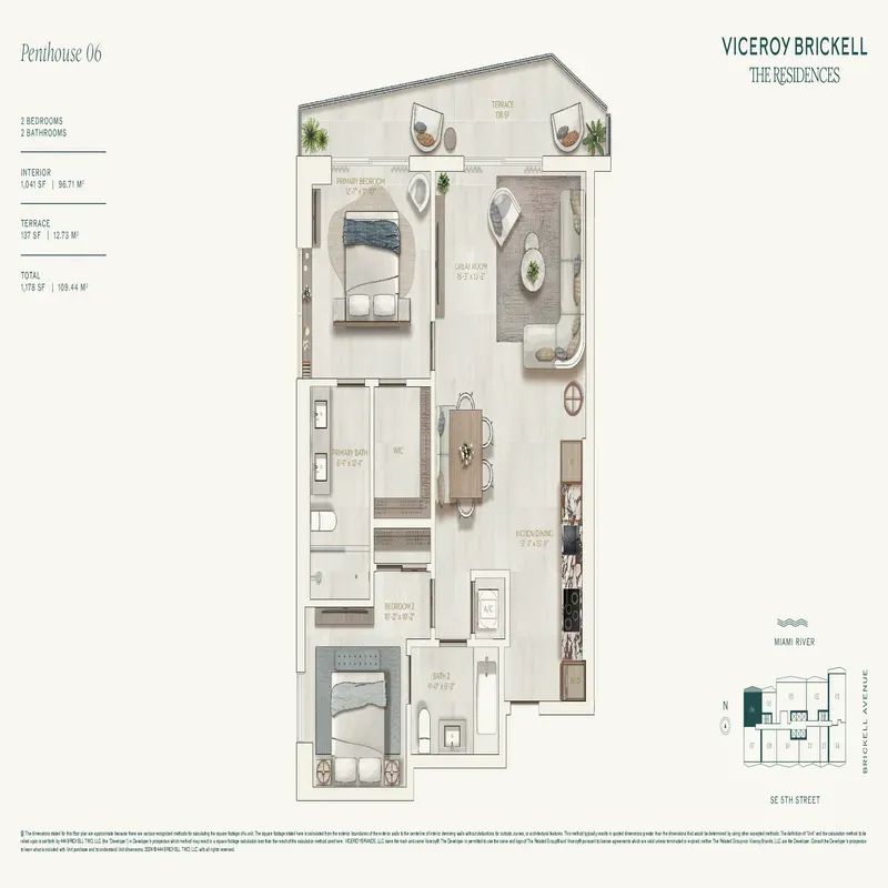Viceroy Residences Brickell floor plan 2