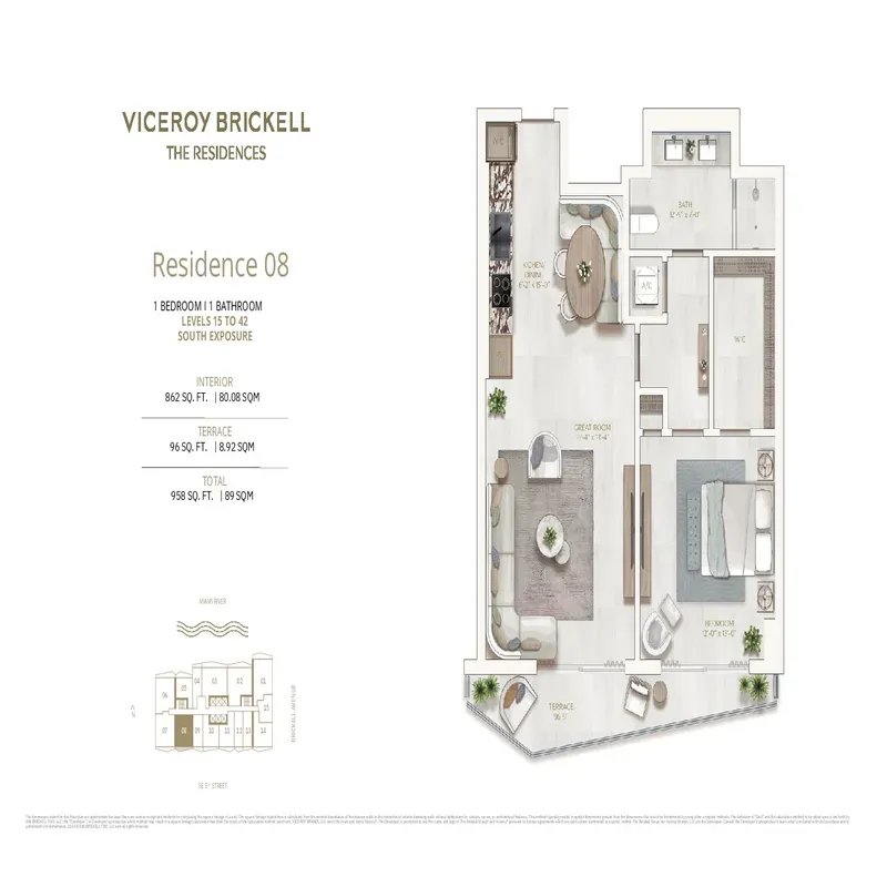 Viceroy Residences Brickell floor plan 7