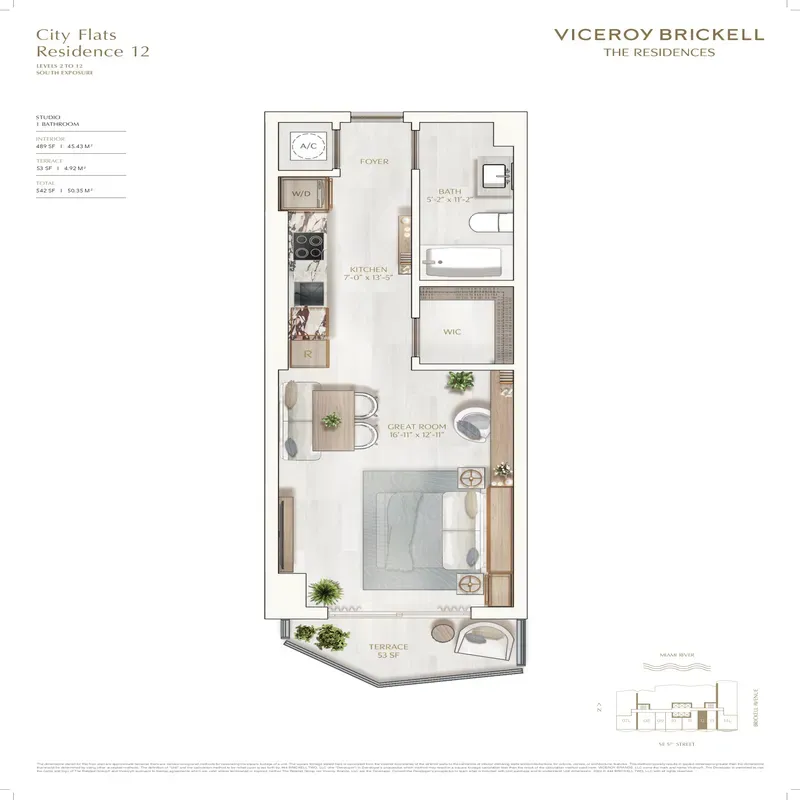 Viceroy Residences Brickell floor plan 9