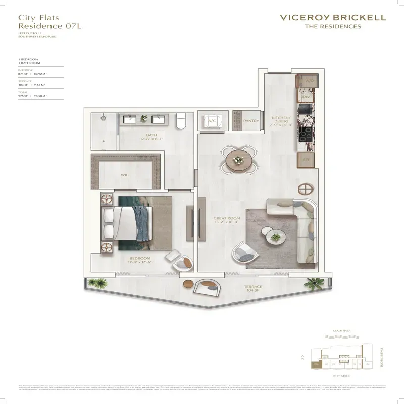 Viceroy Residences Brickell floor plan 11