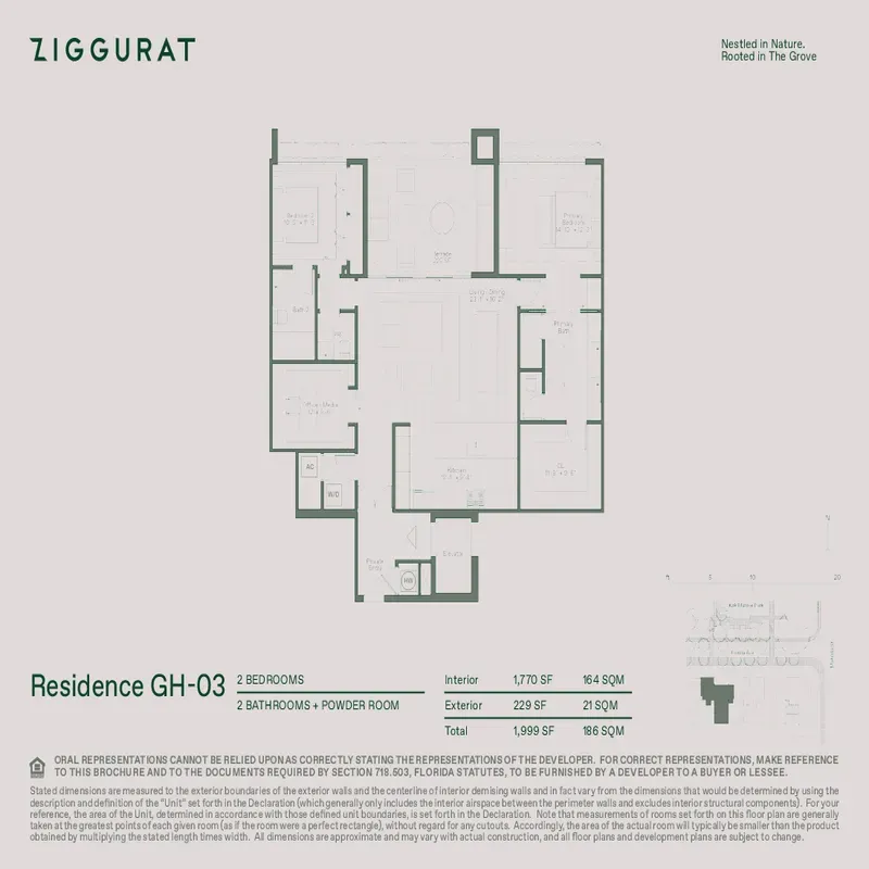 ZIGGURAT Coconut Grove floor plan 3