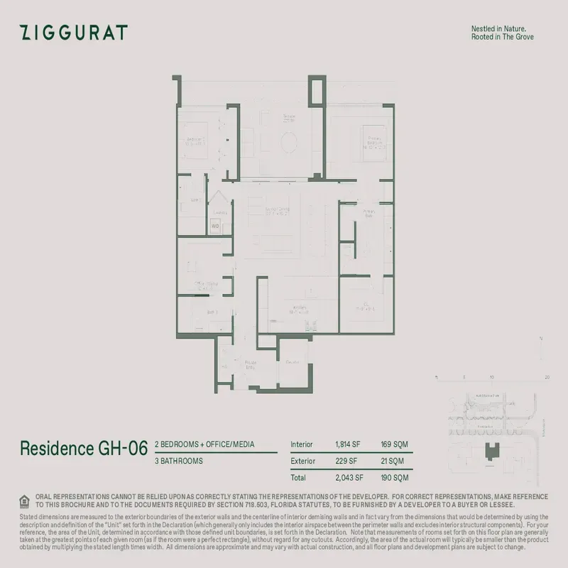 ZIGGURAT Coconut Grove floor plan 12