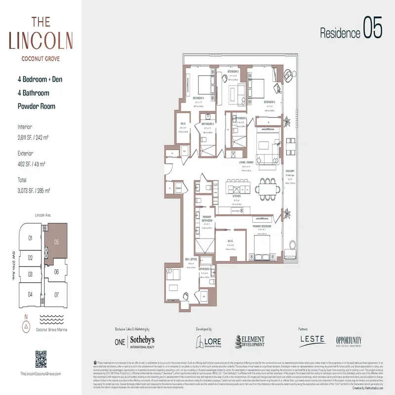 The Lincoln Coconut Grove floor plan 9