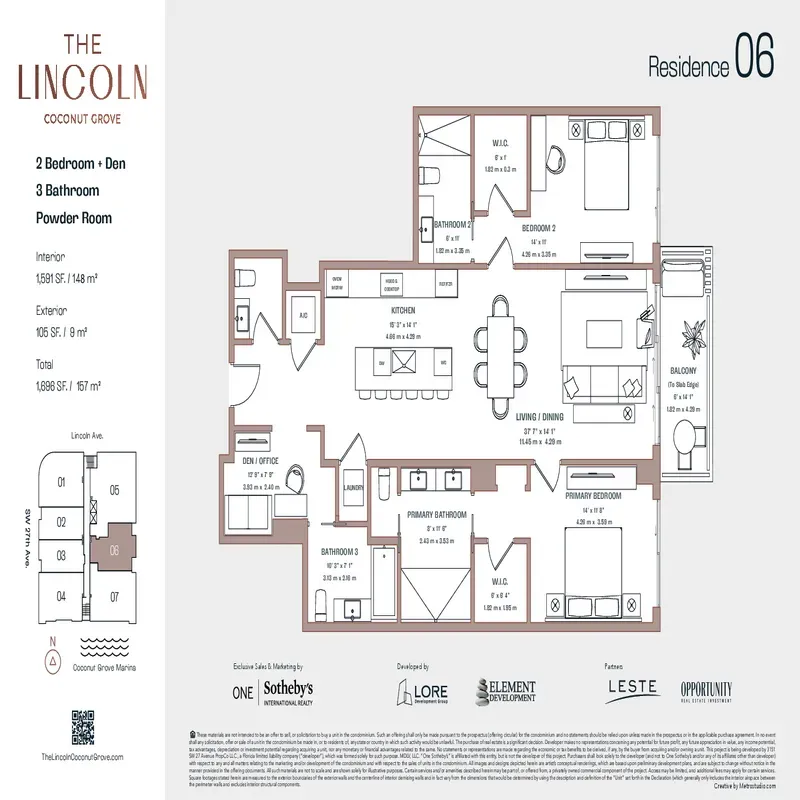 The Lincoln Coconut Grove floor plan 12