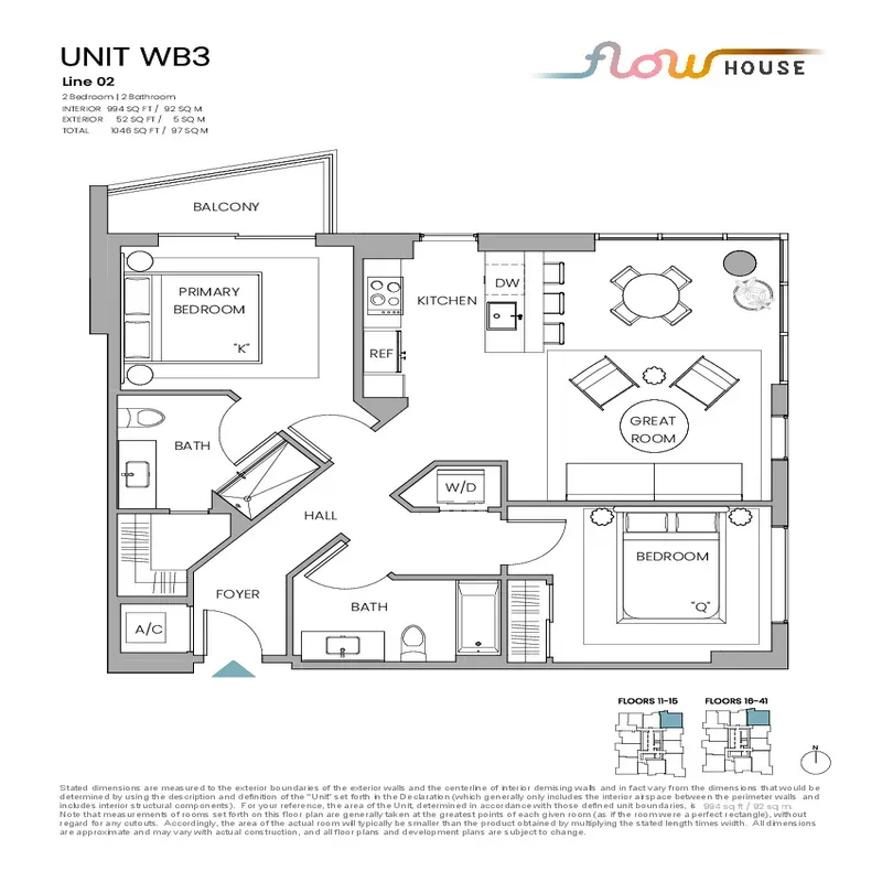 Flow House Miami Worldcenter floor plan 16