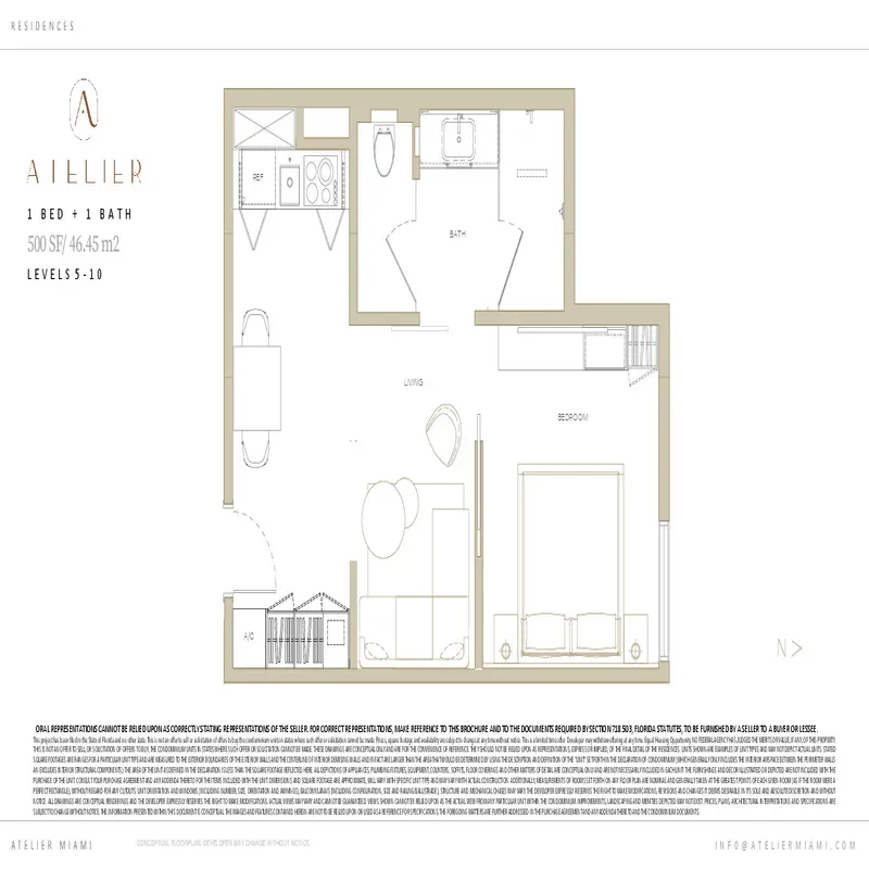 Atelier Residences Miami floor plan 1
