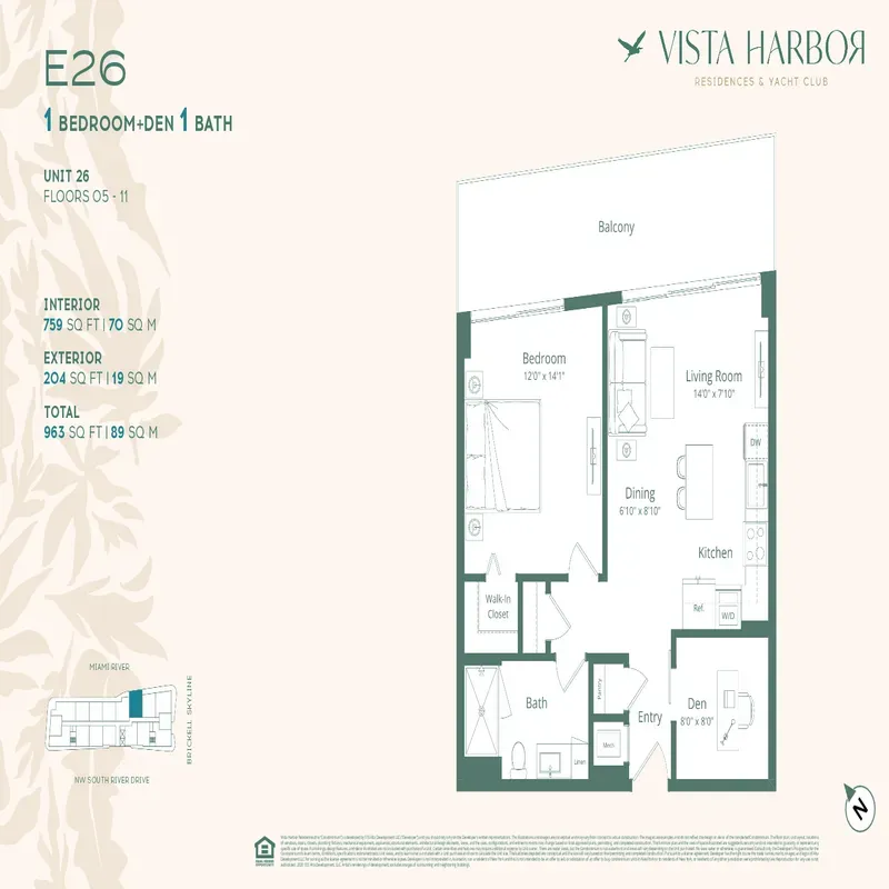 Vista Harbor Residences floor plan 14