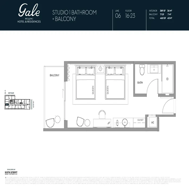 Gale Miami Hotel & Residences floor plan 2