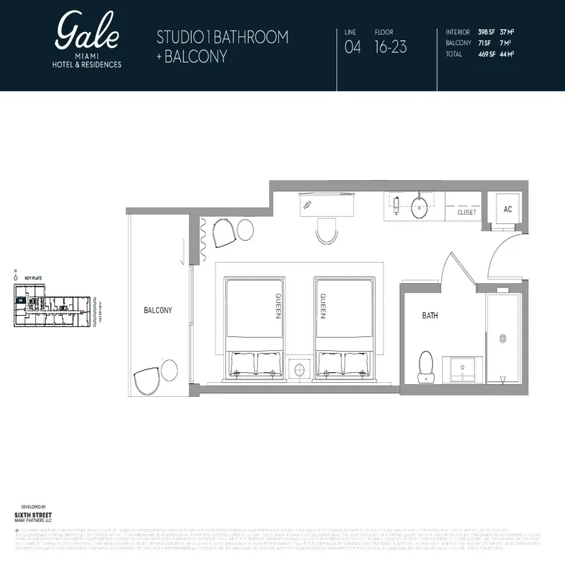 Gale Miami Hotel & Residences floor plan 3