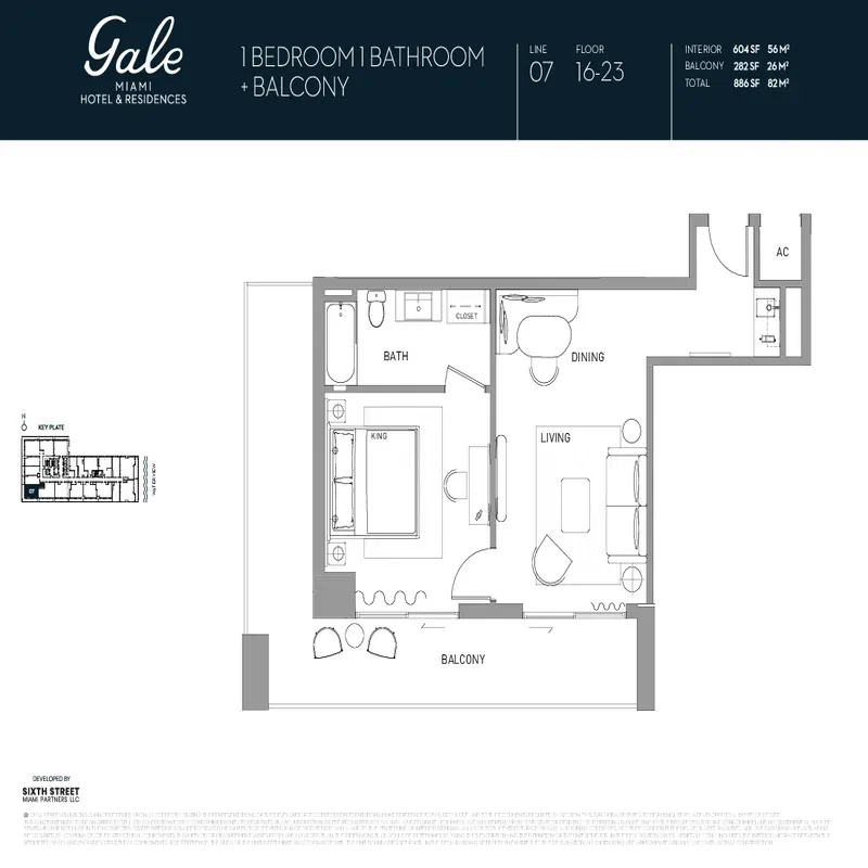 Gale Miami Hotel & Residences floor plan 7
