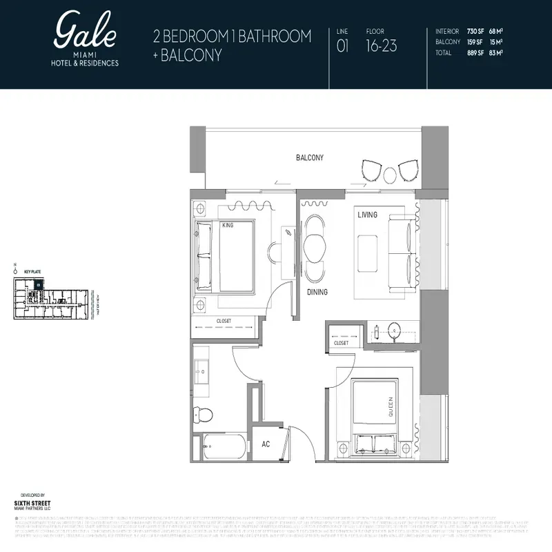 Gale Miami Hotel & Residences floor plan 12