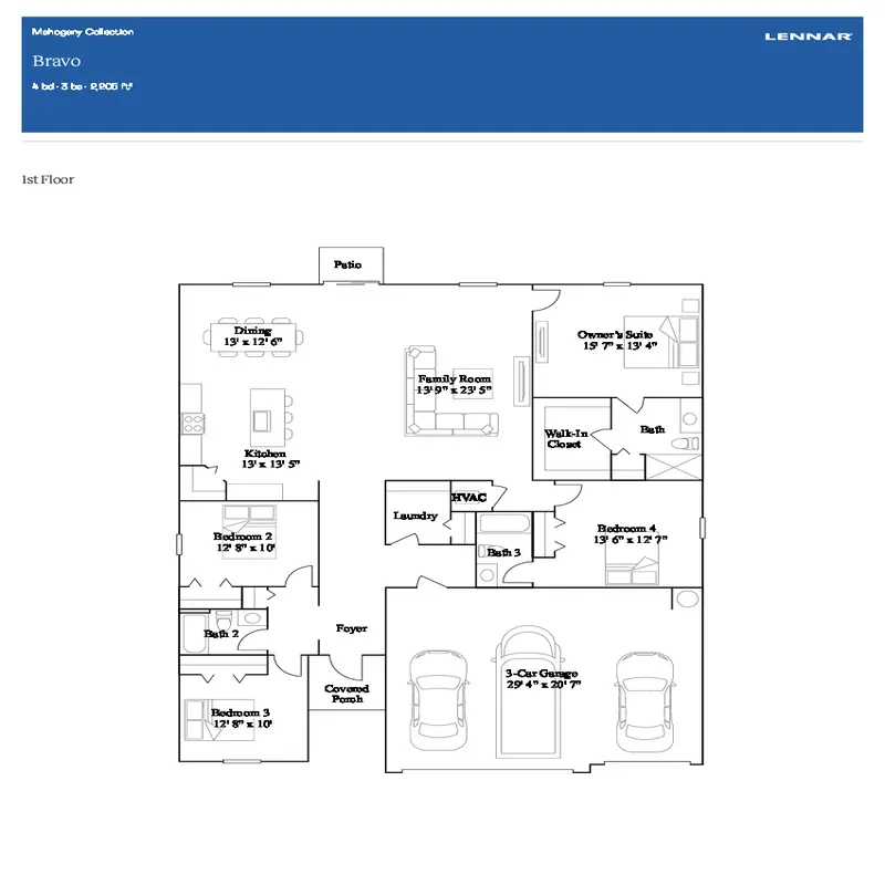 Redlands Ridge floor plan 1