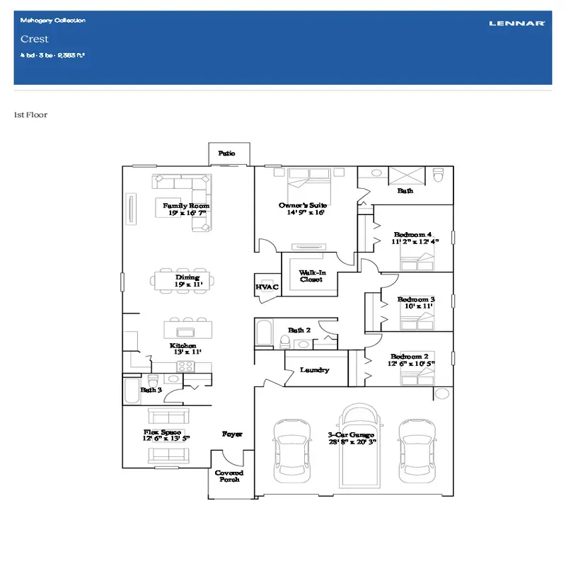 Redlands Ridge floor plan 2