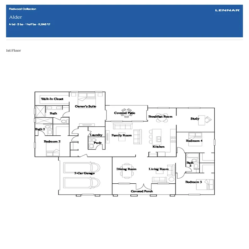 Redlands Ridge floor plan 3
