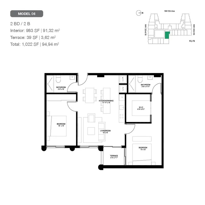 Rose Wynwood floor plan 1