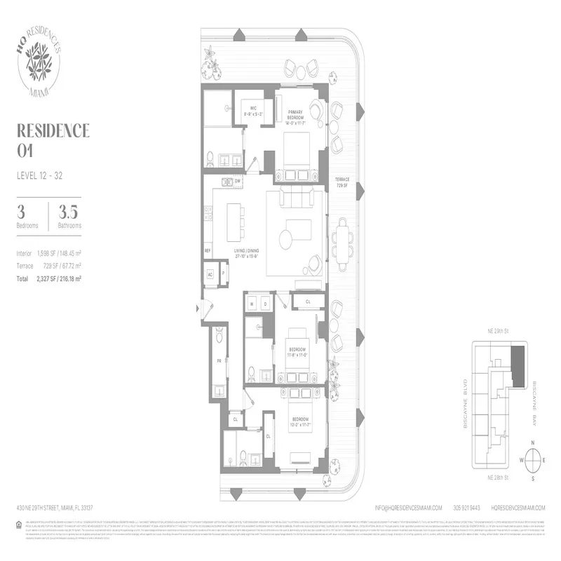 HQ Residences Miami floor plan 3