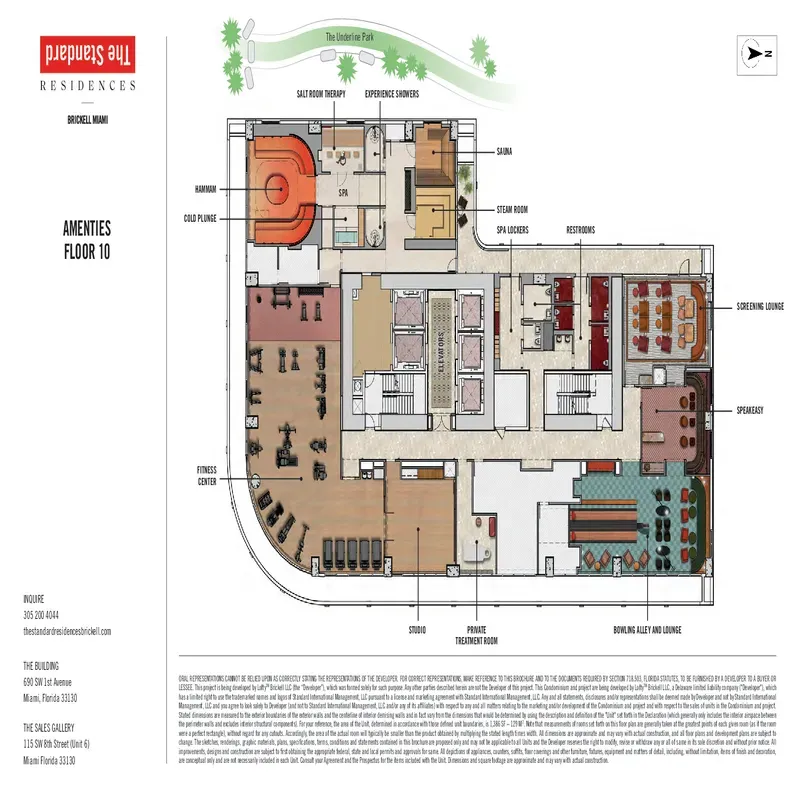 The Standard Residences Brickell Miami floor plan 1