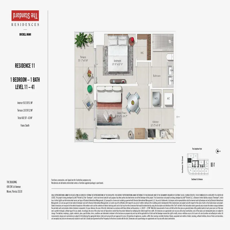 The Standard Residences Brickell Miami floor plan 2