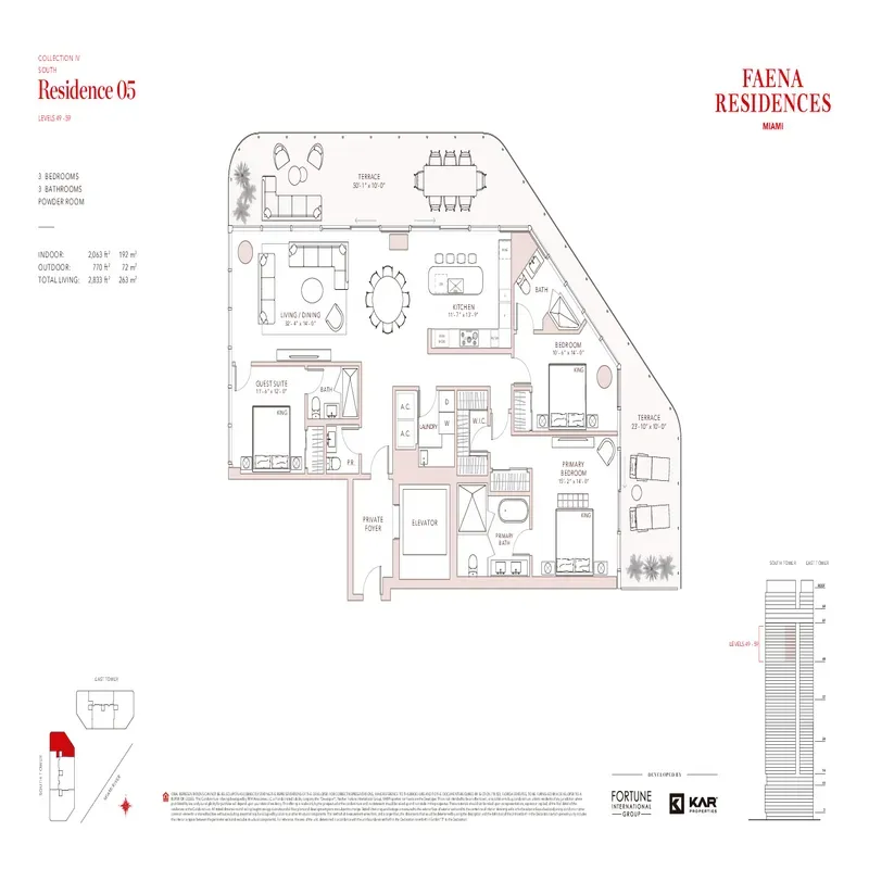 Faena Residences Miami floor plan 4