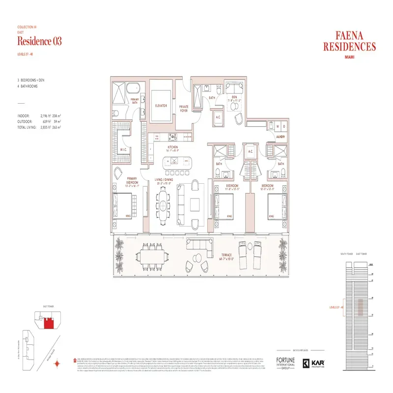 Faena Residences Miami floor plan 11