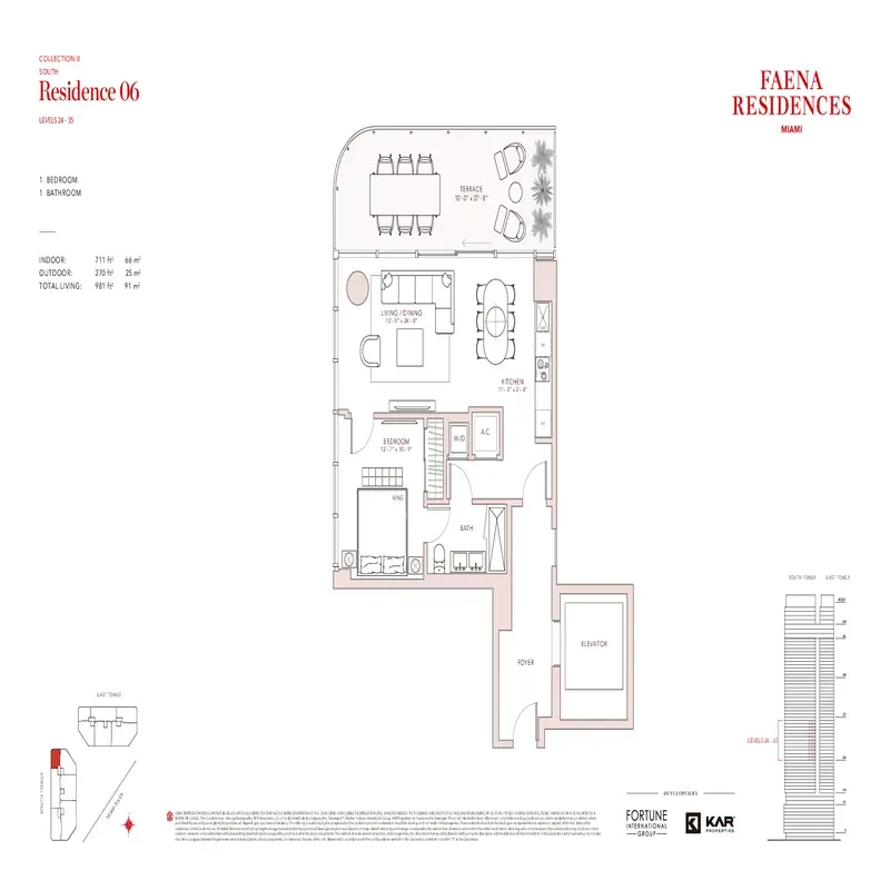 Faena Residences Miami floor plan 17