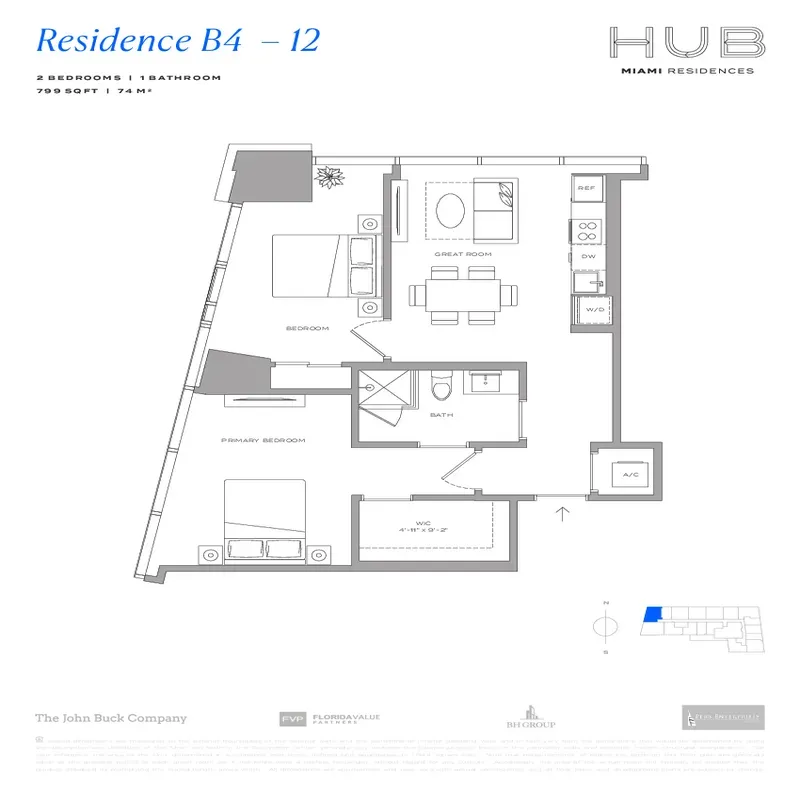 HUB Miami Residences floor plan 13