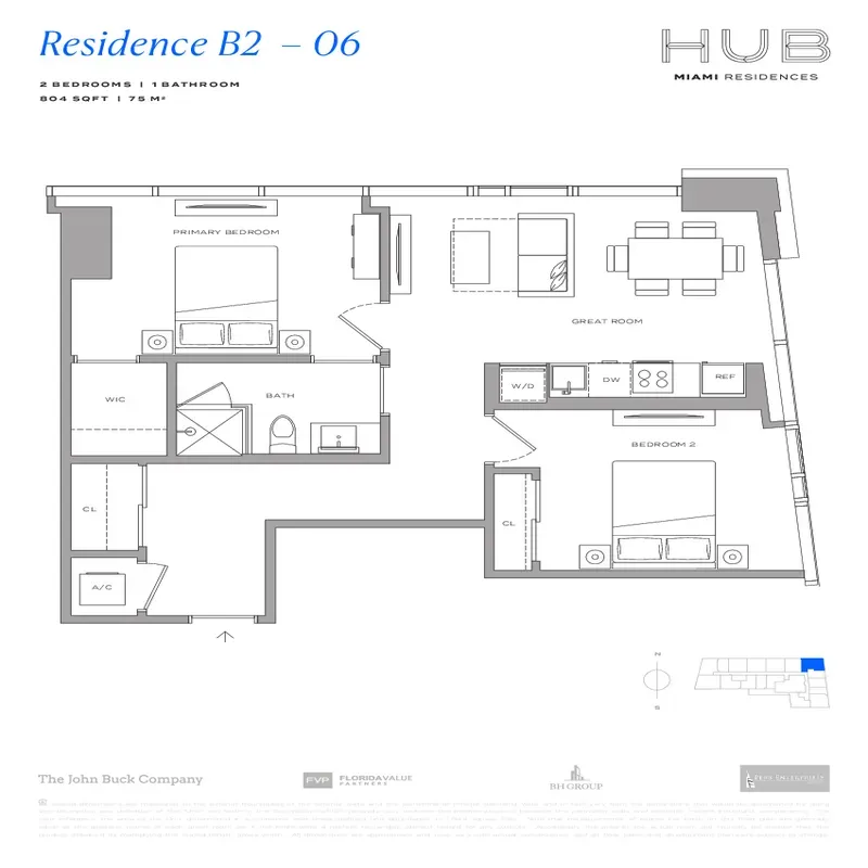 HUB Miami Residences floor plan 14