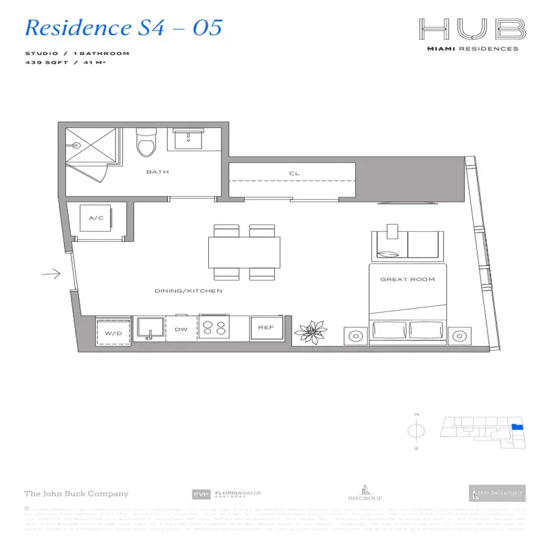 HUB Miami Residences floor plan 15