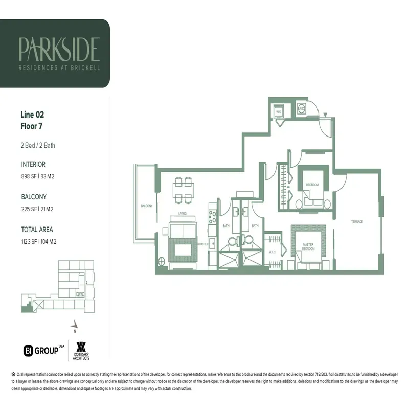 Parkside Residences at Brickell floor plan 11