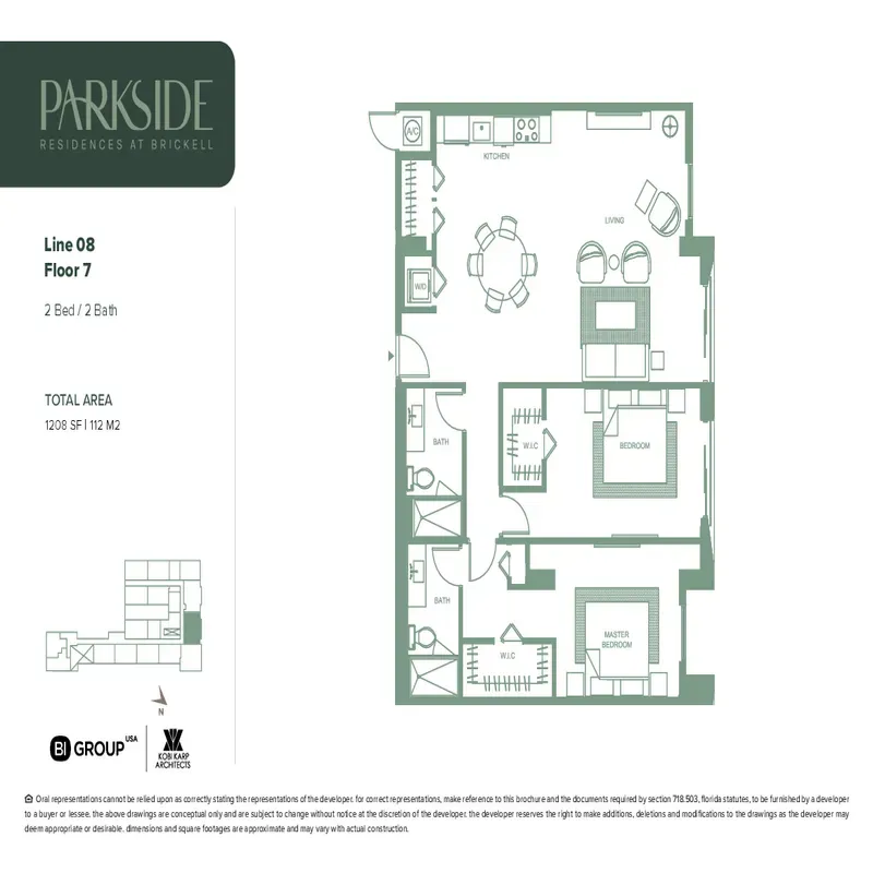 Parkside Residences at Brickell floor plan 13