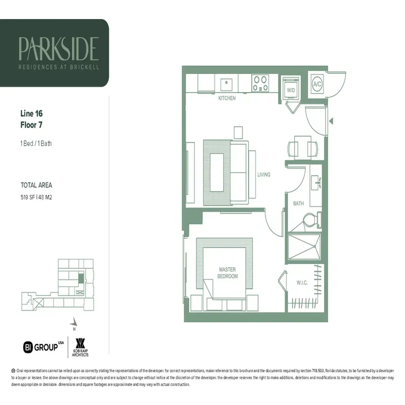 Parkside Residences at Brickell floor plan 21