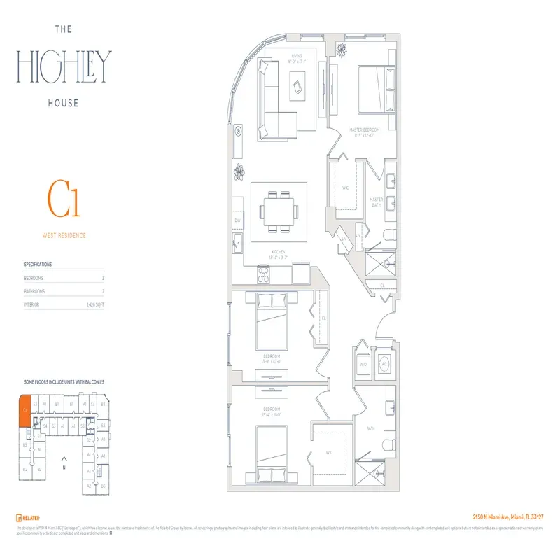 The Highley House floor plan 3