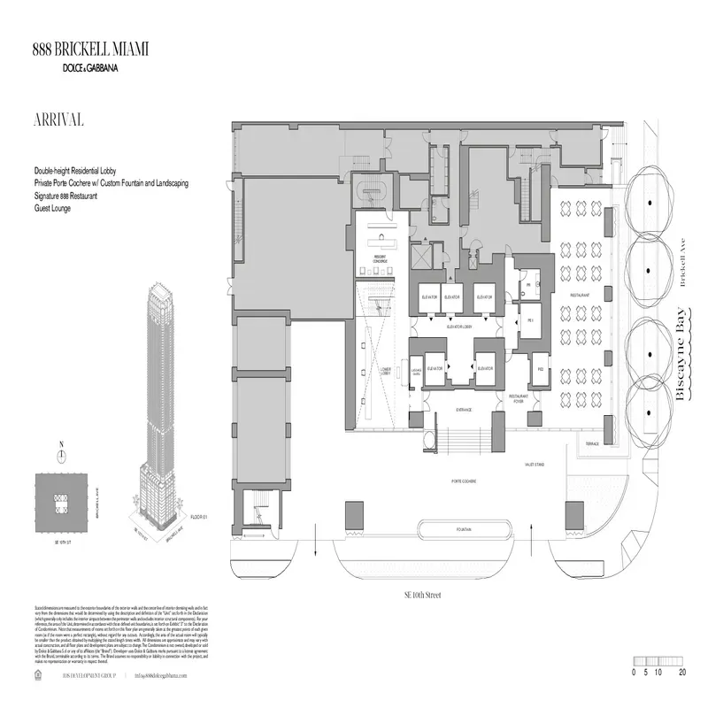 888 Brickell Miami Dolce & Gabbana floor plan 5