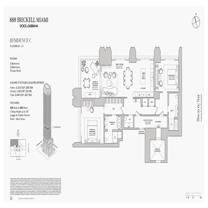 888 Brickell Miami Dolce & Gabbana floor plan 10
