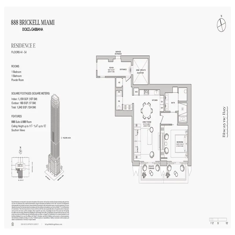 888 Brickell Miami Dolce & Gabbana floor plan 20