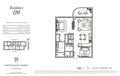 Midtown Park by Proper floor plan 9