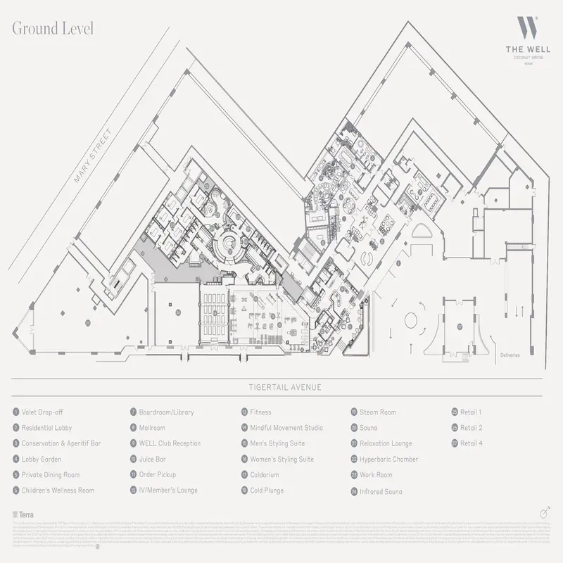 The WELL Coconut Grove floor plan 2