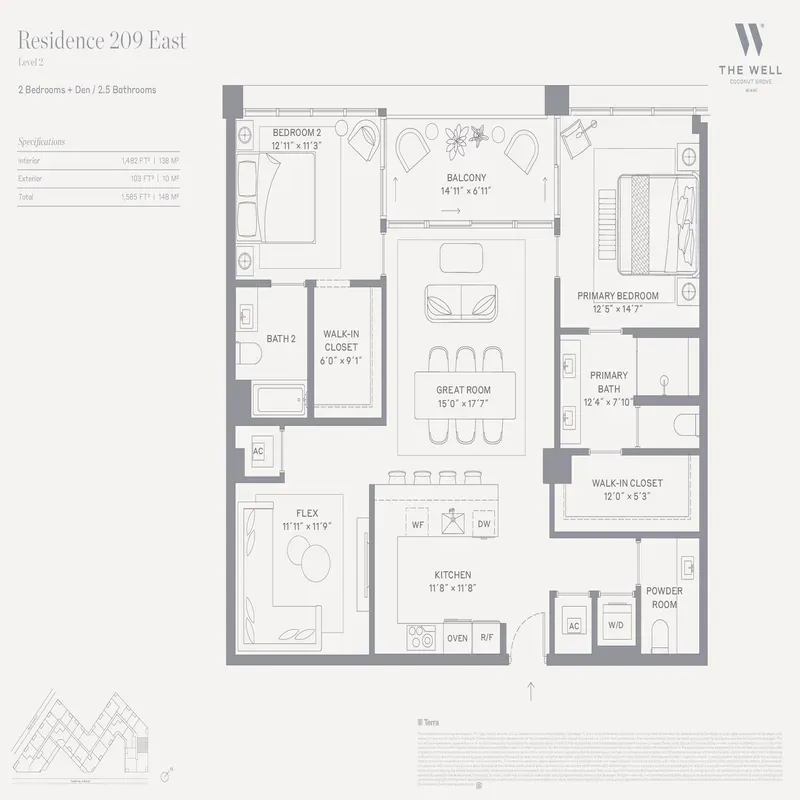 The WELL Coconut Grove floor plan 7