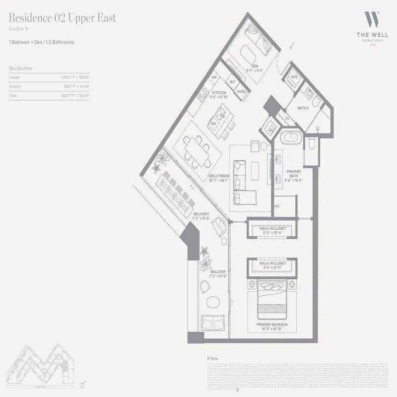 The WELL Coconut Grove floor plan 9