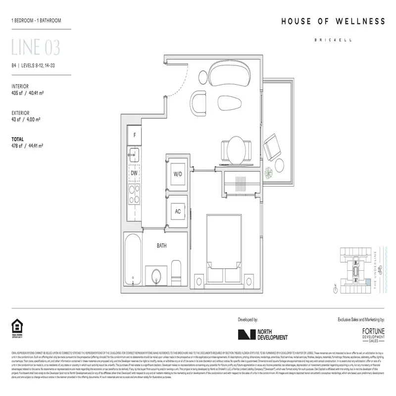 House of Wellness Brickell floor plan 1