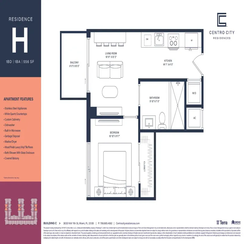 Centro City Residences floor plan 1