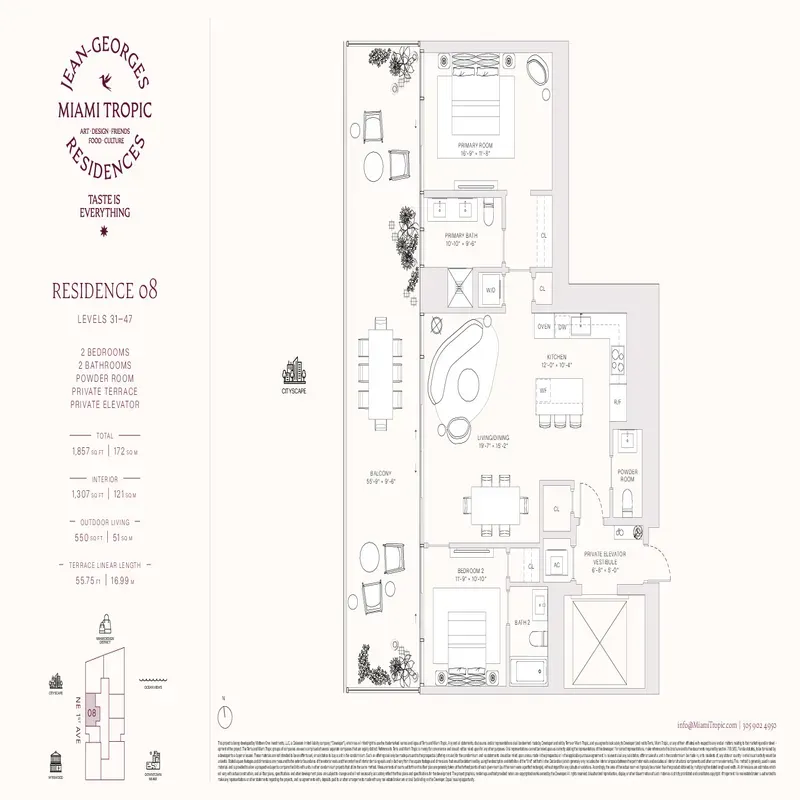 Jean-Georges Miami Tropic Residences floor plan 9