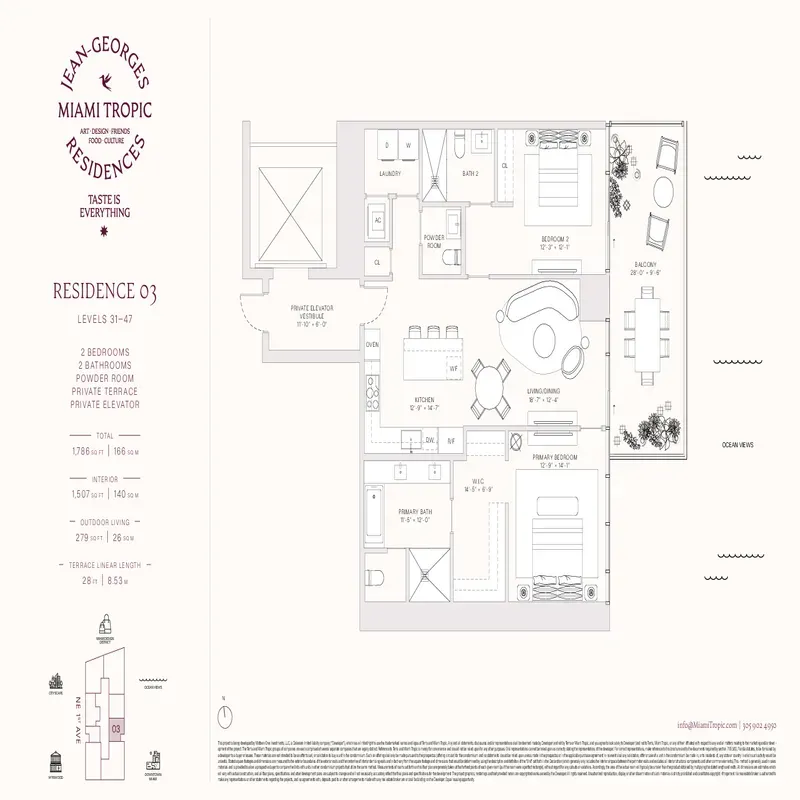 Jean-Georges Miami Tropic Residences floor plan 10