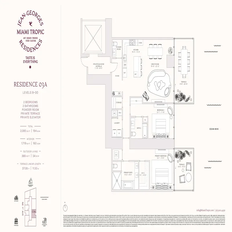 Jean-Georges Miami Tropic Residences floor plan 11