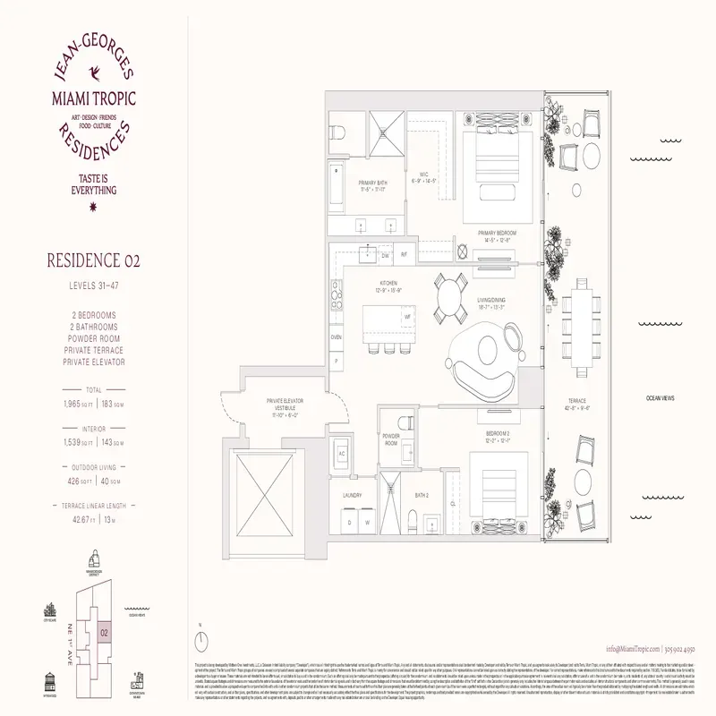 Jean-Georges Miami Tropic Residences floor plan 12