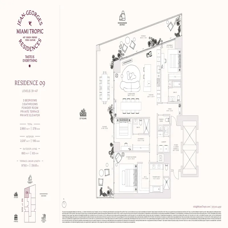 Jean-Georges Miami Tropic Residences floor plan 13