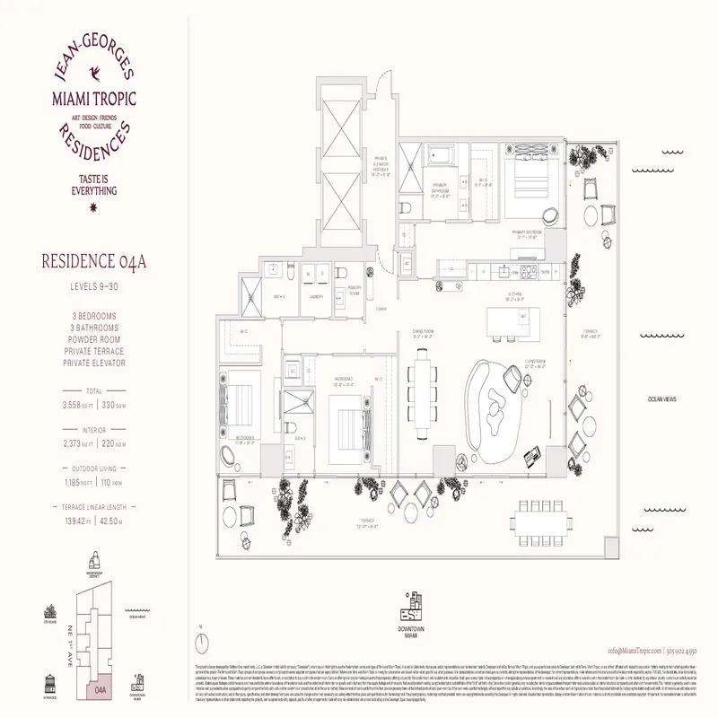 Jean-Georges Miami Tropic Residences floor plan 15
