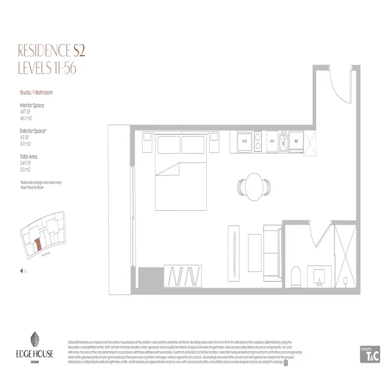 Edge House Miami floor plan 1