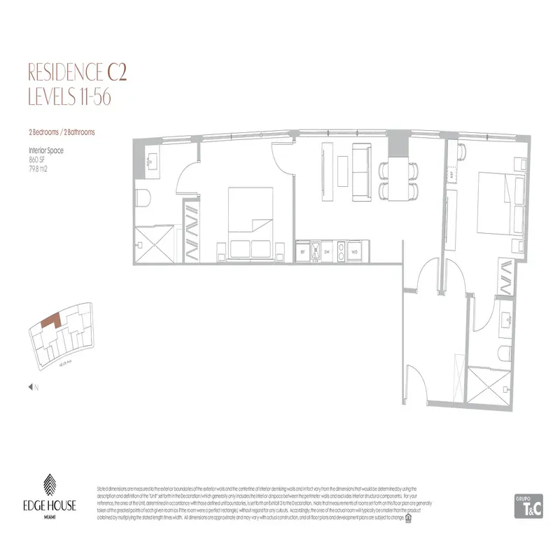 Edge House Miami floor plan 4